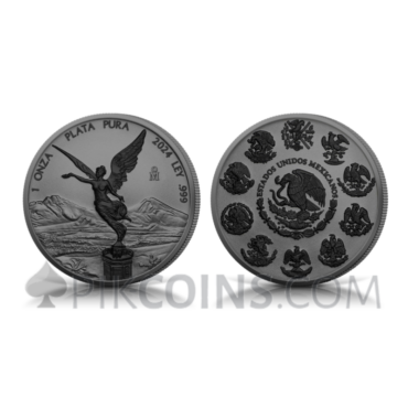 Libertad – Ruthenium and Black Platinum 1 Onza 1oz Mexico 2024