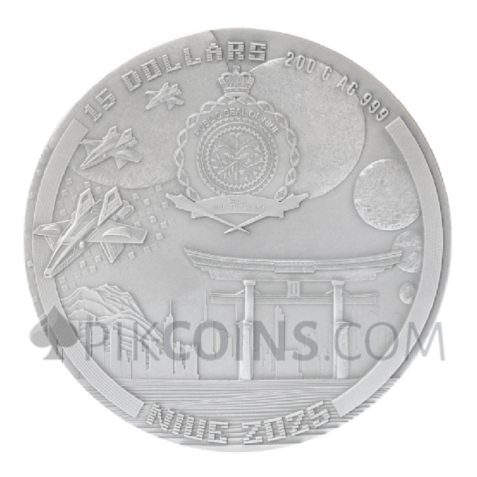 Silkpunk - The Punk Universe 15$ 200g Niue 2025 - Image 5