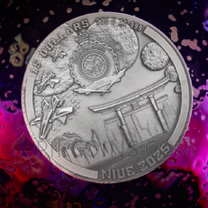 Silkpunk - The Punk Universe 15$ 200g Niue 2025 - Image 2