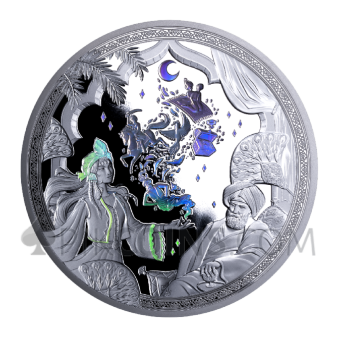 1001 Nights - Echoes of the Ancient East 200 Francs CFA 2oz Djibouti