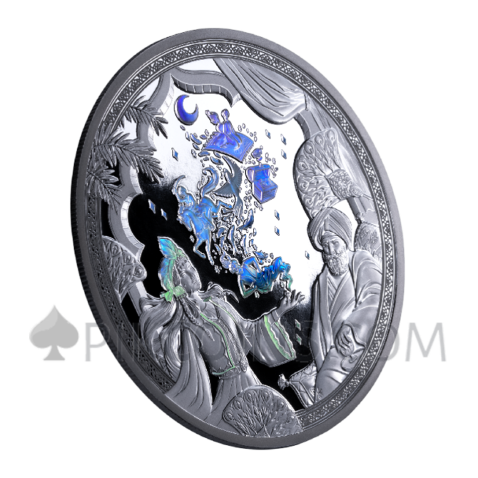 1001 Nights - Echoes of the Ancient East 200 Francs CFA 2oz Djibouti - Image 4