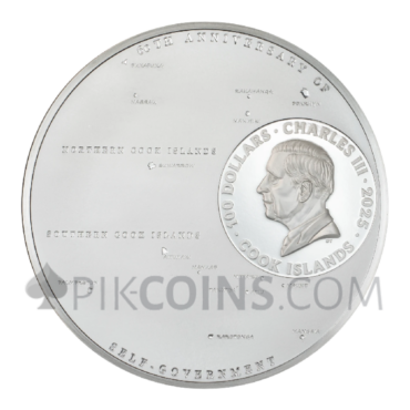 60 Years of Self-Government 100$ 1kg Cook Islands 2025