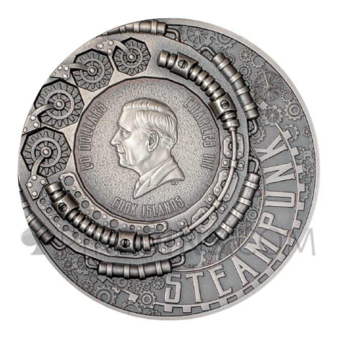 Aviation - Steampunk 20$ 3oz Cook Islands 2025 - Image 5