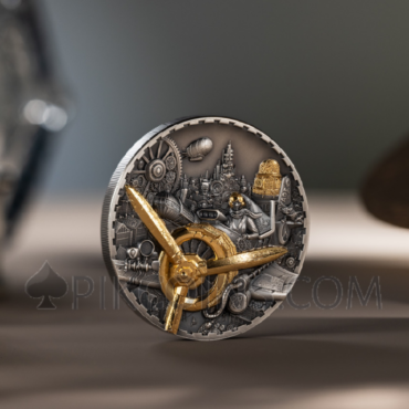 Aviation - Steampunk 20$ 3oz Cook Islands 2025