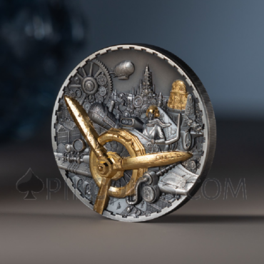 Aviation - Steampunk 20$ 3oz Cook Islands 2025