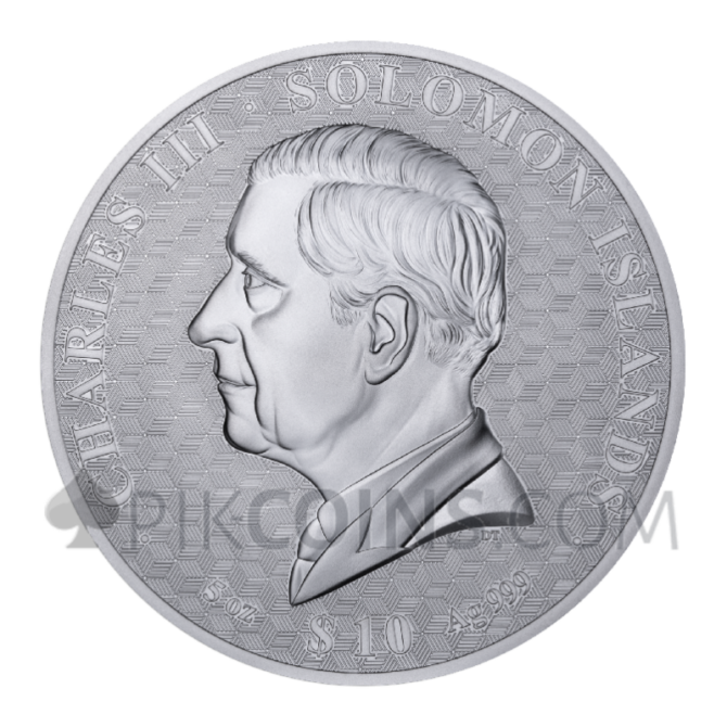 The Bullion Giants - A Tribute To The Icons 10$ 5oz Solomon Islands 2026 - Image 2