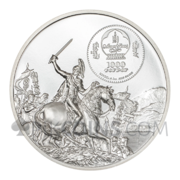 Caesar vs. Brutus - Enemies in History 1000 Togrog 2oz Mongolia 2025