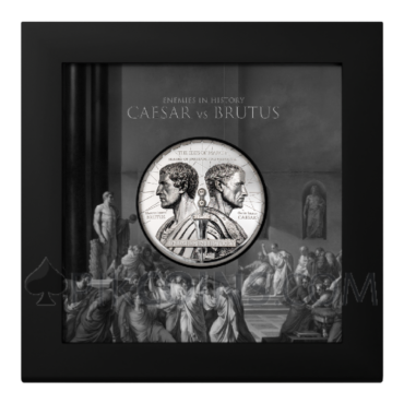 Caesar vs. Brutus - Enemies in History 1000 Togrog 2oz Mongolia 2025