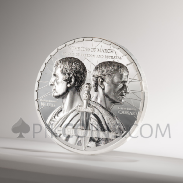 Caesar vs. Brutus - Enemies in History 1000 Togrog 2oz Mongolia 2025