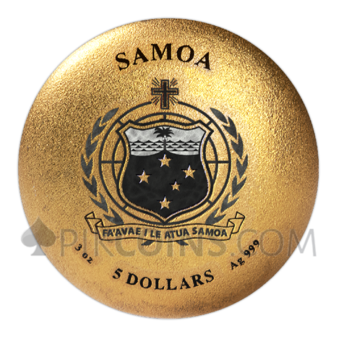 3D Elder Wand Coin 5$ 3oz Samoa - Image 2