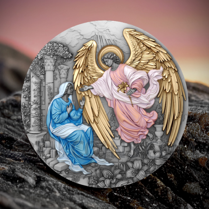 Gabriel The Herald of Salvation - Archangels 5$ 2oz Niue 2025