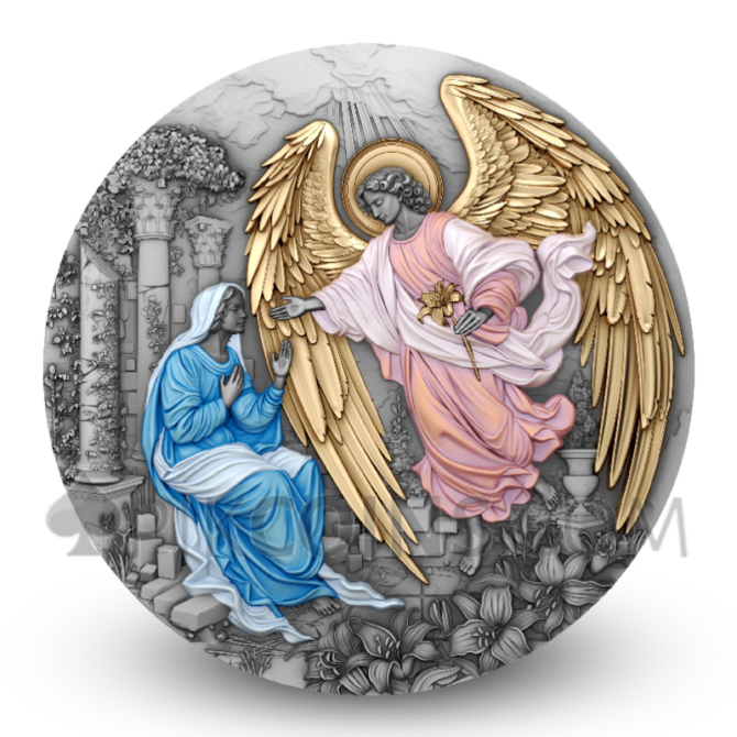 Gabriel The Herald of Salvation - Archangels 5$ 2oz Niue 2025 - Image 4