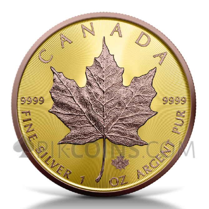 Maple Leaf – Yellow and Red Gold 5$ 1oz Canada 2025