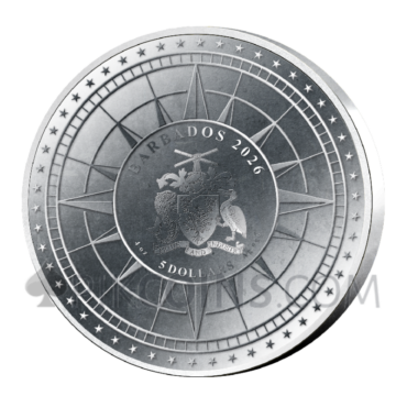 The Road to Independence - Puzzle Coin 5$ 4oz Barbados 2026