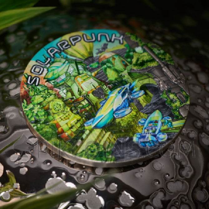 Solarpunk - The Punk Universe 5$ 2oz Niue 2024 - Image 4