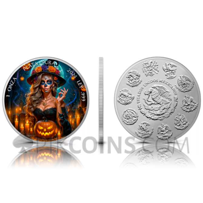 The Witch - Dia de los Muertos 1 Onza 1oz Mexico 2024 - Image 5