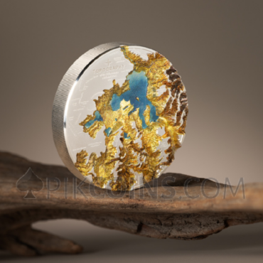 Yellowstone - Topography 25$ 5oz Cook Islands 2025