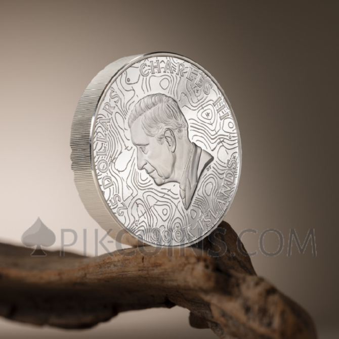 Yellowstone - Topography 25$ 5oz Cook Islands 2025 - Image 2