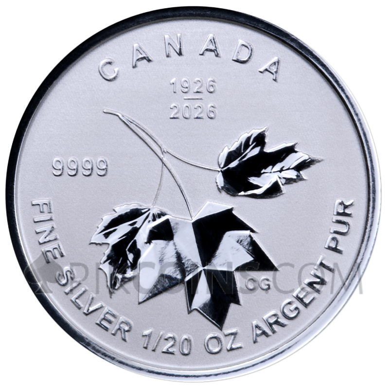 Maple Leaf 5 Coin Set 1$ - 5$ 1/20oz - 1oz Canada 2026 - Image 4