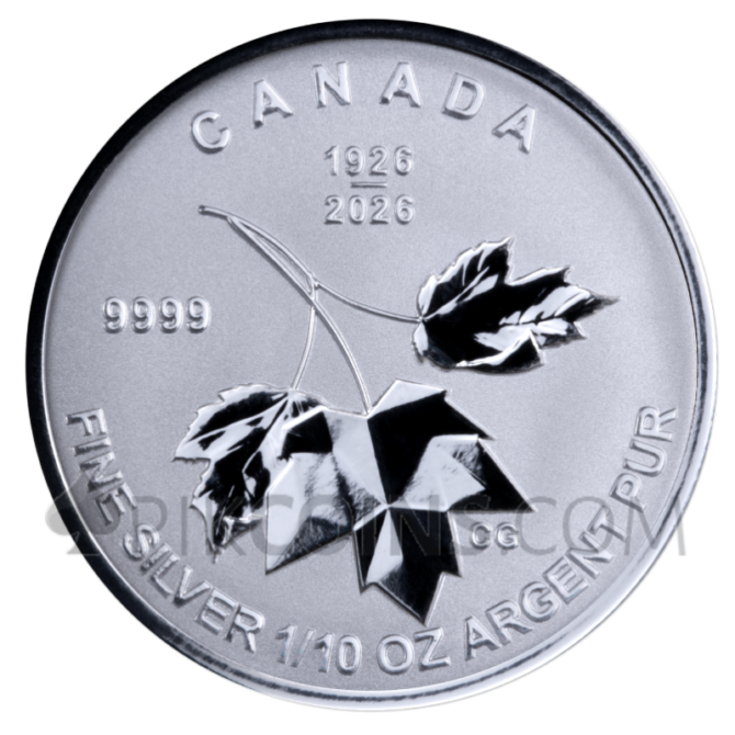 Maple Leaf 5 Coin Set 1$ - 5$ 1/20oz - 1oz Canada 2026 - Image 6