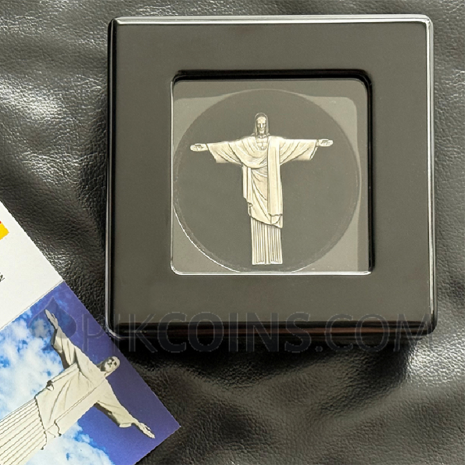 Christ the Redeemer 3D 1000 Francs CFA 1oz Cameroon 2025 - Image 3