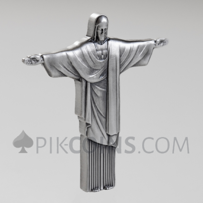Christ the Redeemer 3D 1000 Francs CFA 1oz Cameroon 2025 - Image 6