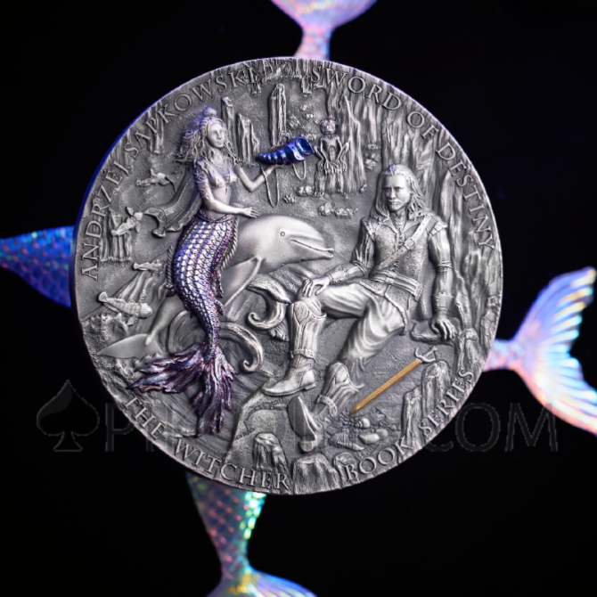 Sword of Destiny - The Witcher Book 15$ 200g Niue 2025