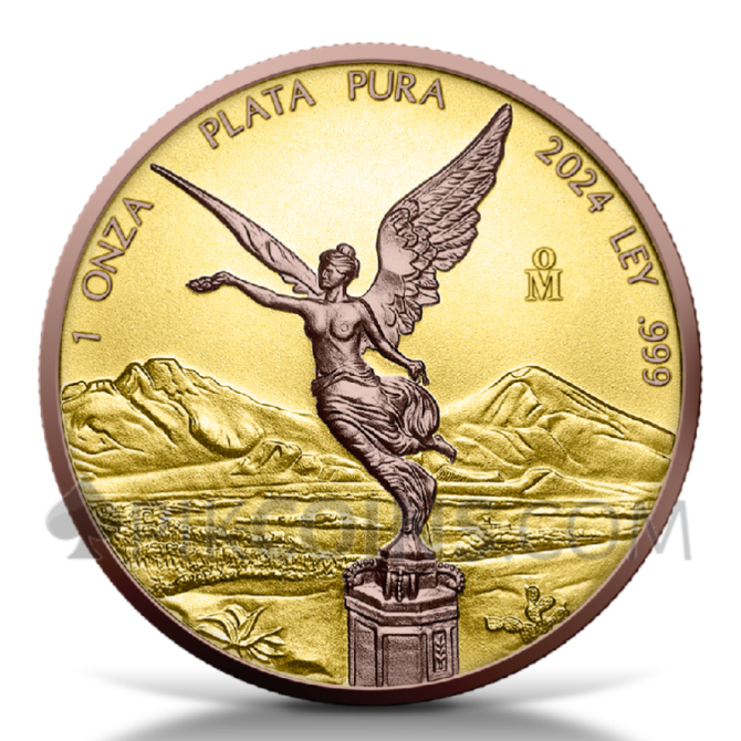 Libertad – Yellow and Red Gold 1 Onza 1oz Mexico 2024