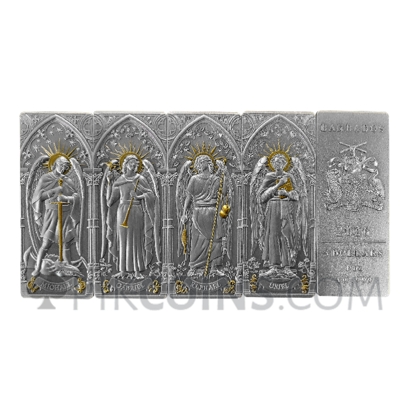 Archangels 4 Coins Set 4 x 5$ 4 x 1oz 2026 Barbados