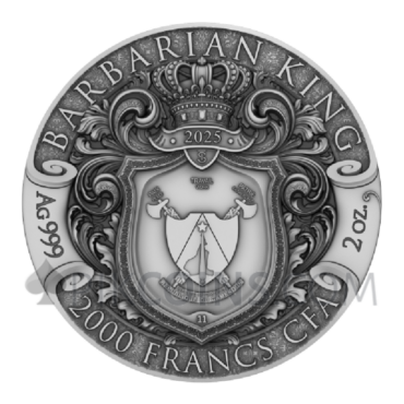 Barbarian King 2000 Francs CFA 2oz Cameroon 2025