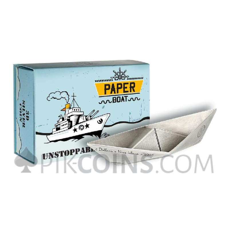 Paper Boat – Folded Dreams 2$ 2oz Niue 2025 - Image 3
