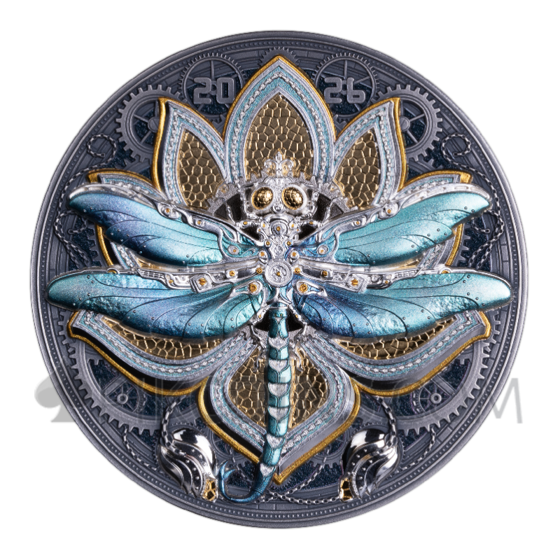 Steambeasts Dragonfly 10$ 5oz 2026 Samoa