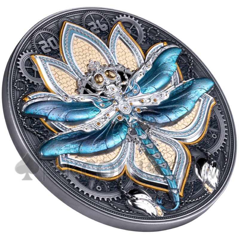 Steambeasts Dragonfly 10$ 5oz 2026 Samoa - Image 2