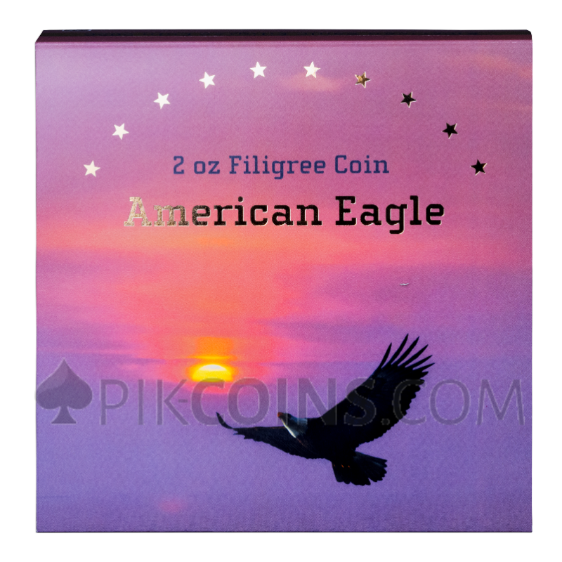 American Eagle Filigree Coin 5$ 2oz 2026 Solomon Islands - Image 3