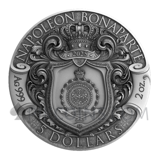 Napoleon Bonaparte - Visionaries in History 5$ 2oz Niue 2025 - Image 2