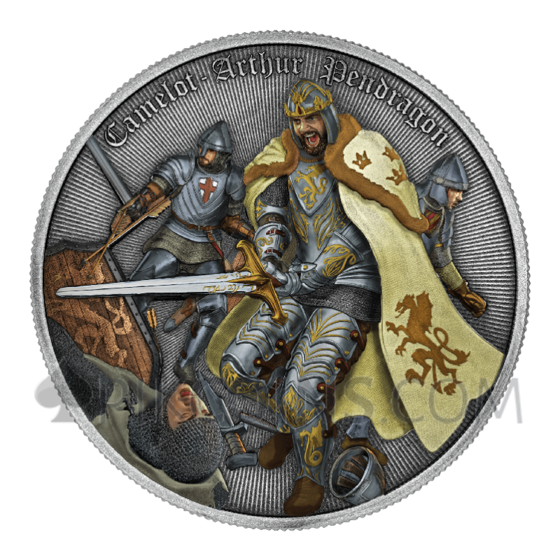 Arthur Pendragon - Camelot 2$ 1oz Niue 2023