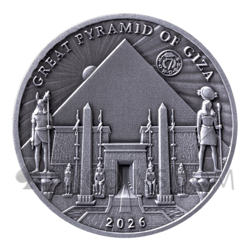 The Great Pyramids of Giza 10$ 100g 2026 Solomom Islands