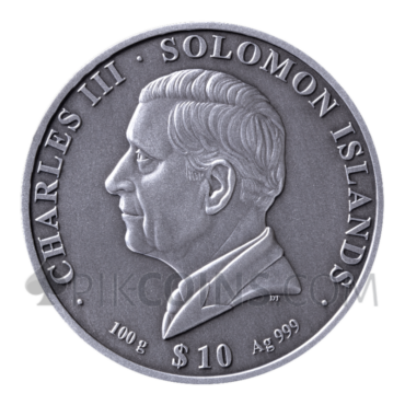 The Great Pyramids of Giza 10$ 100g 2026 Solomom Islands