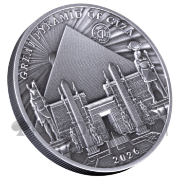 The Great Pyramids of Giza 10$ 100g 2026 Solomom Islands