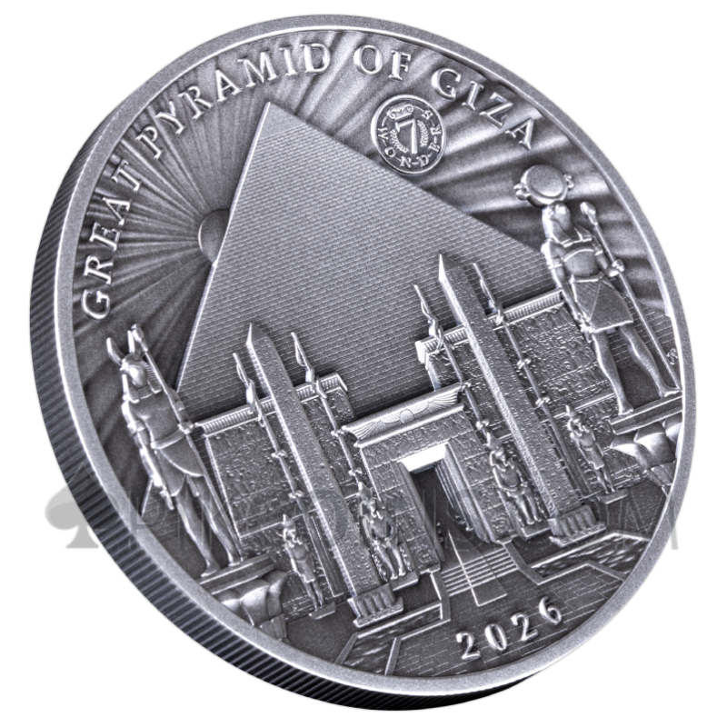 The Great Pyramids of Giza 10$ 100g 2026 Solomom Islands - Image 3