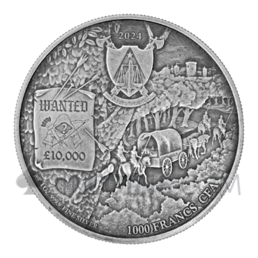 Robin of the Hood - Sherwood 1000 Francs CFA 1oz 2024 Cameroon