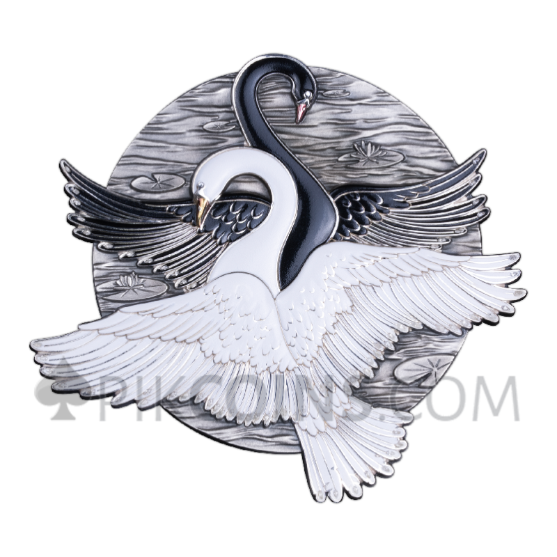 Black & White Swan 10$ 500g 2026 Samoa