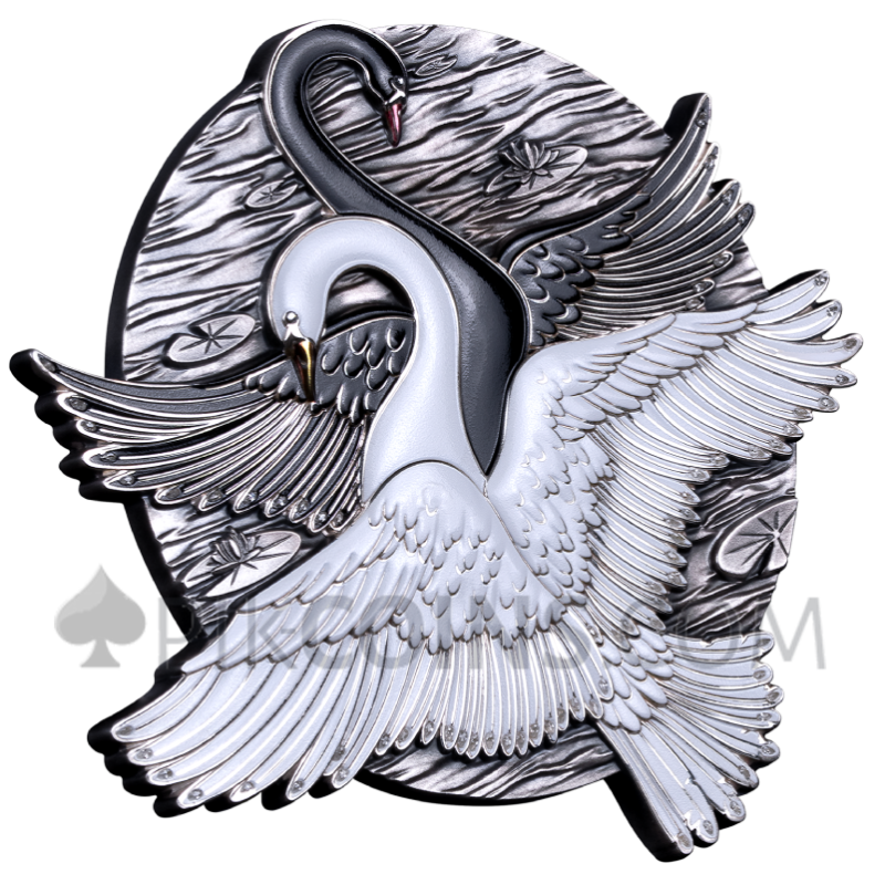 Black & White Swan 10$ 500g 2026 Samoa - Image 4
