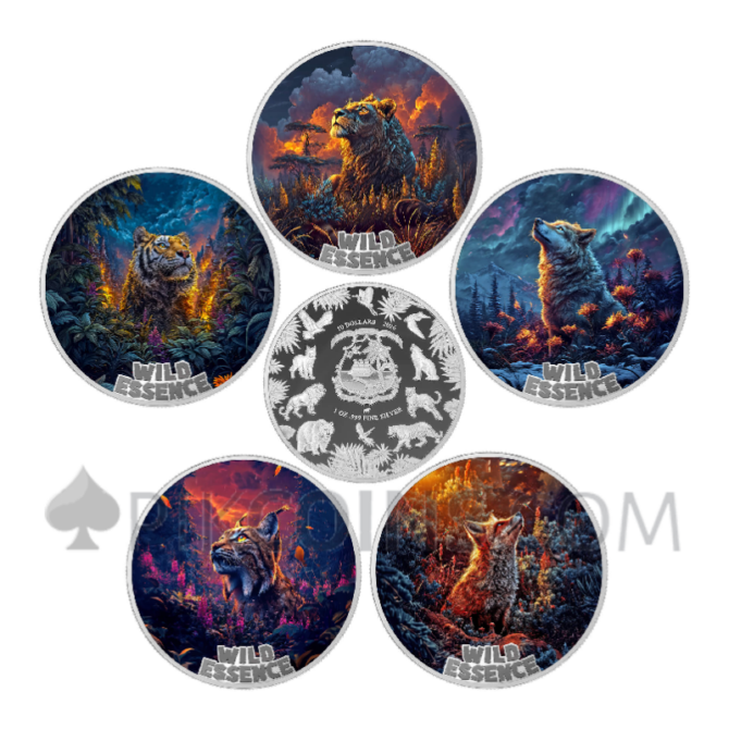 The Mammal - Wild Essence 5 Coin Set 5 x 10$ 5 x 1oz Liberia 2026
