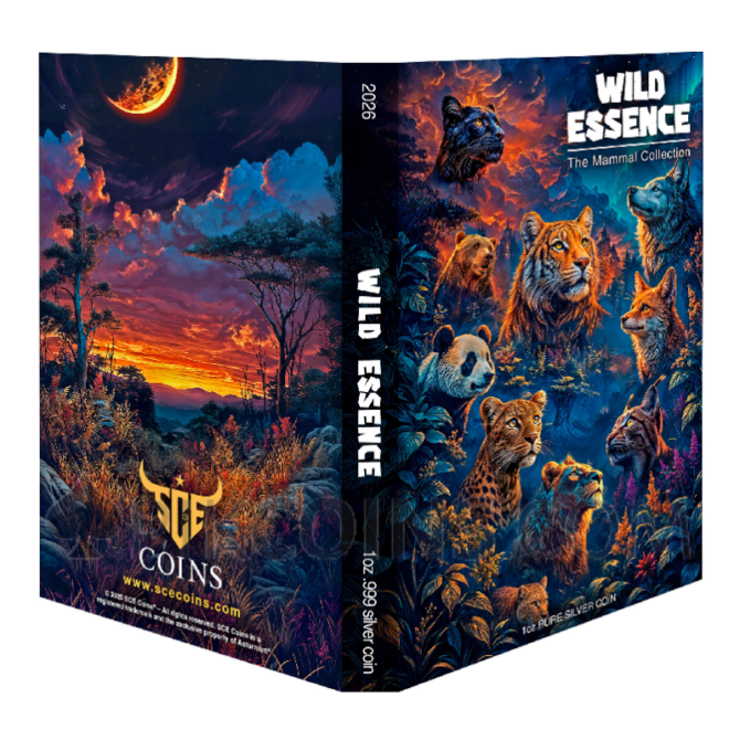 The Mammal - Wild Essence 5 Coin Set 5 x 10$ 5 x 1oz Liberia 2026 - Image 3