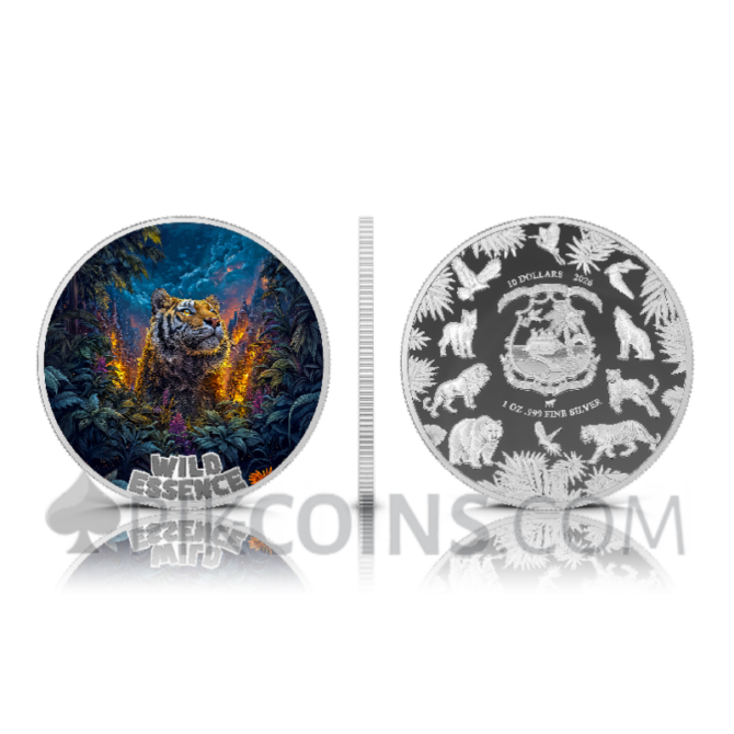 The Mammal - Wild Essence 5 Coin Set 5 x 10$ 5 x 1oz Liberia 2026 - Image 14