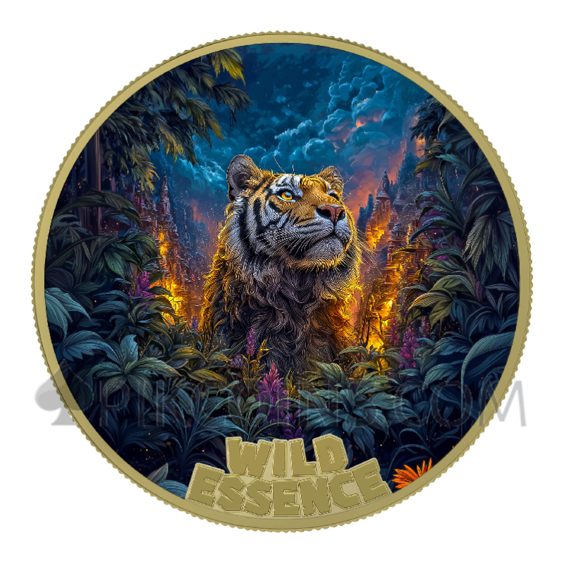 The Mammal - Wild Essence Gilded Version 5 Coin Set 5 x 10$ 5 x 1oz Liberia 2026 - Image 7