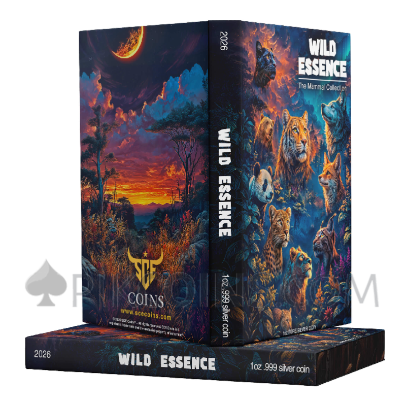 The Mammal - Wild Essence Gilded Version 5 Coin Set 5 x 10$ 5 x 1oz Liberia 2026 - Image 9