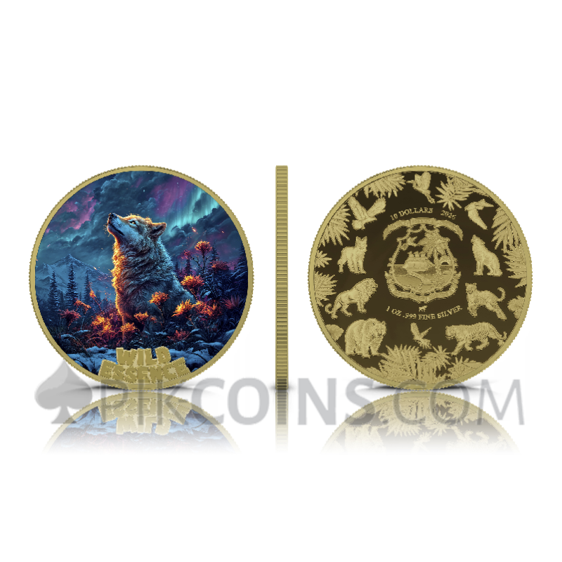 The Mammal - Wild Essence Gilded Version 5 Coin Set 5 x 10$ 5 x 1oz Liberia 2026 - Image 14