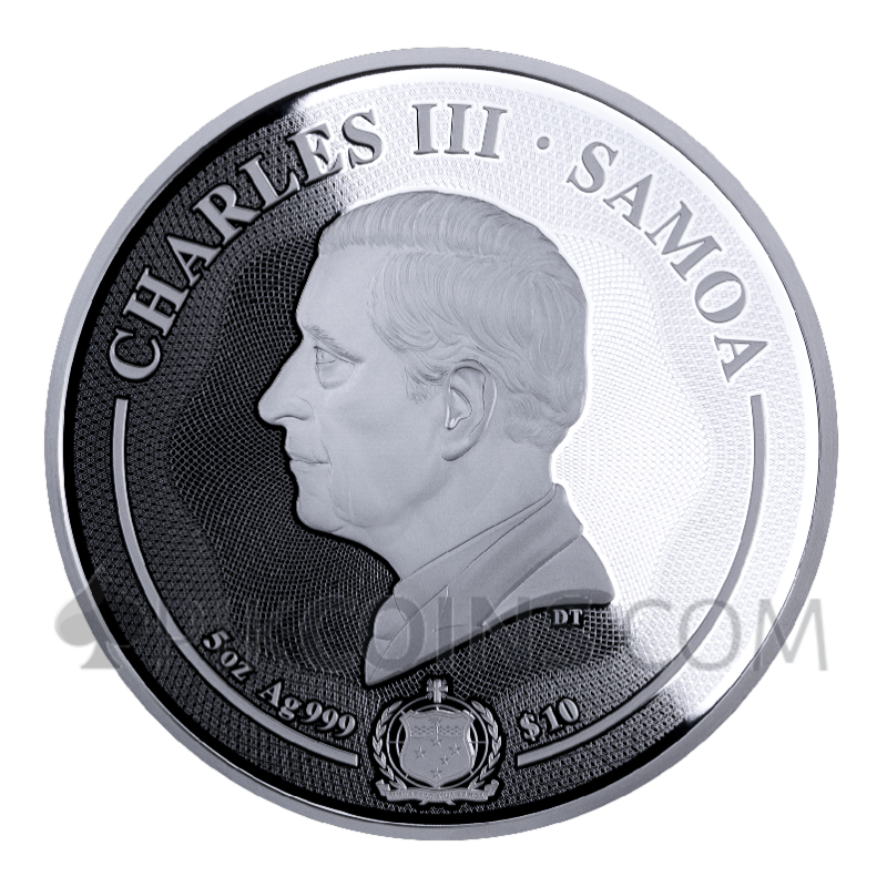 Wolf - Majestic Wildlife 10$ 5oz 2026 Samoa - Image 2